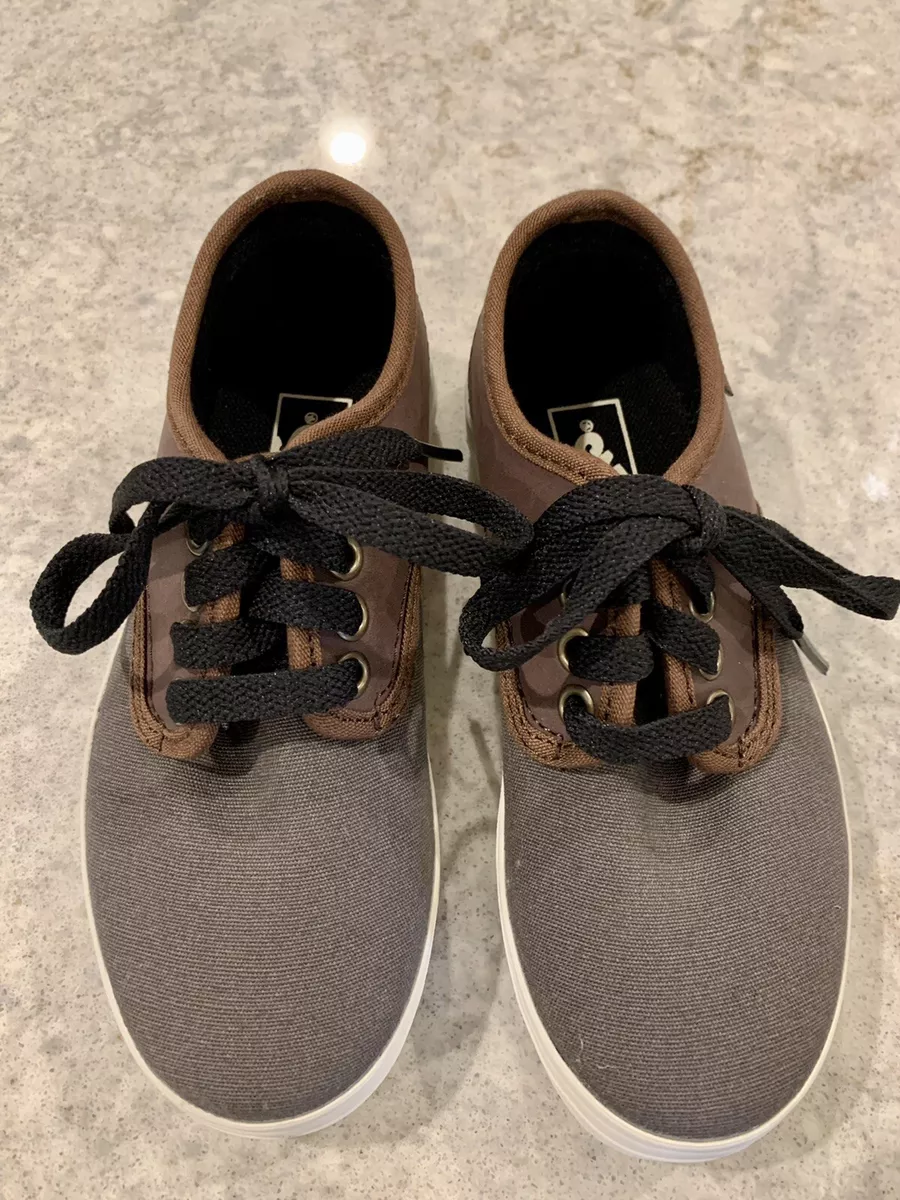 VANS Madero C L Magnet Leather Lace Up Sneaker Youth Boys Sz 11
