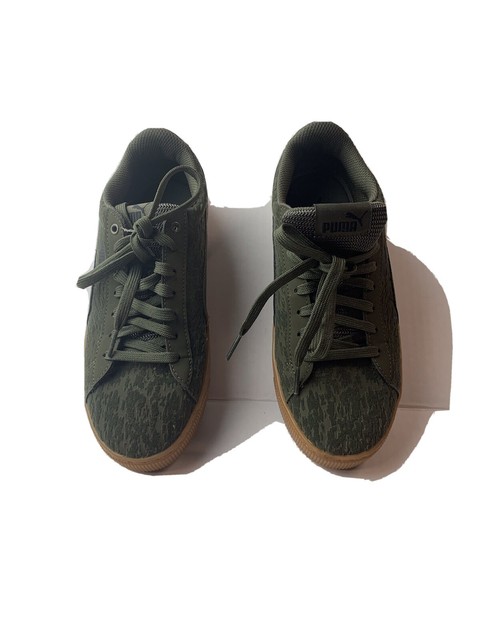 puma olive green sneakers