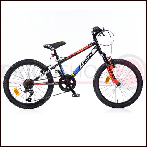 Bicicletta 20 Pollici MTB Sospensioni Moutain Bike Cambio 6 Velocita Bici  Uomo | eBay