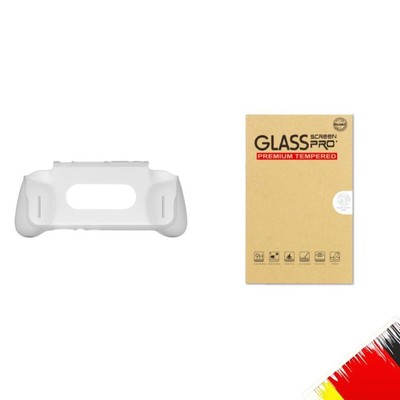 Grip Stand Holder Protective TPU Shell Case for Retroid Pocket 4/4 Pro (White)