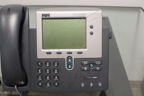 Cisco CP-7940G 7940 SIP VOIP IP Telephone Phone PoE Quality Black - Picture 3 of 6