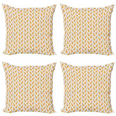 Leopard 4 Teiliges Kissenbezugs Set Savannah Tiere Geparden