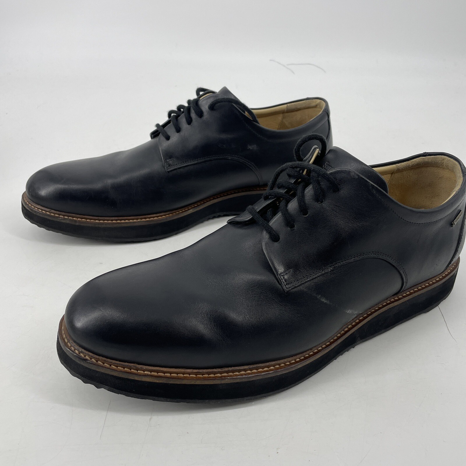 SAOLA Scarpe eleganti derby Samuel Hubbard 14 M Rainy Day Founder in pelle nera Gore Tex