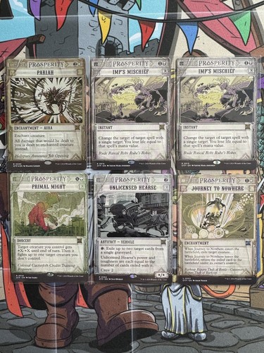 Magic The Gathering Outlaws of Thunder Junction Showcase Bundle 19 Cards 6 Foils