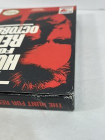 Carrito de juego Hunt for Red October NES Nintendo insertos p&oacute;ster tarjeta regular funda de poliestireno