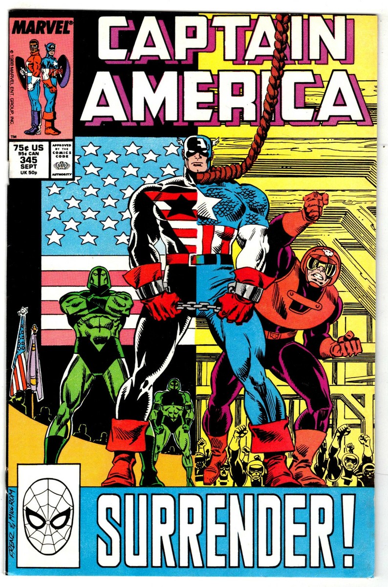CAPTAIN AMERICA # 345 (1st series) - Marvel 1988 (vf-) | eBay