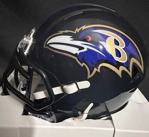 Odell Beckham Jr. Mini casco firmato Baltimora Ravens Speed (Beckett) - Foto 3 di 5