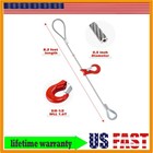 8.2Ft Single Leg Wire Rope Sling Choker 2.5T/5500Lbs Rigging Cable Winch Lifting