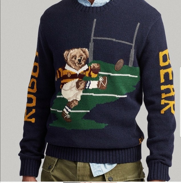 rugby bear sweater