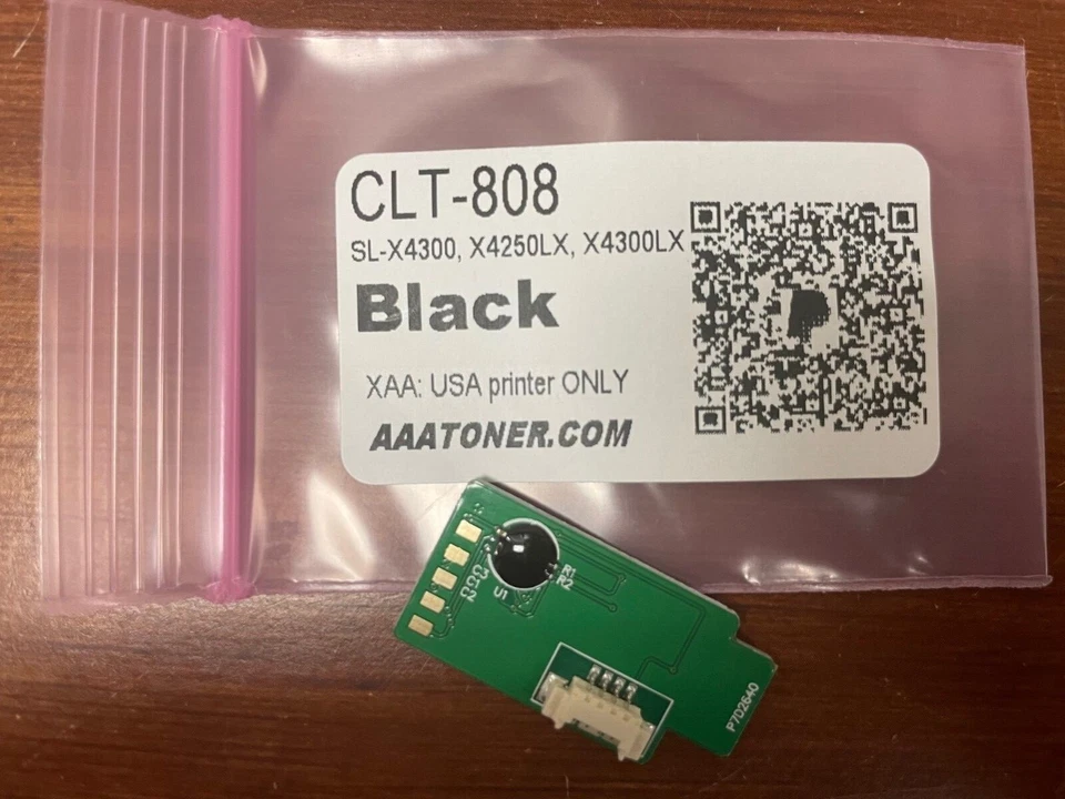 Chip de 4 tóner para Samsung MultiXpress SL-X4300, X4250LX, X4300LX recarga (808) Foto 3 de 4