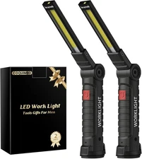 **Coquimbo Christmas Stocking Gifts LED Work Light Magnetic Flashlight 2 Pack**