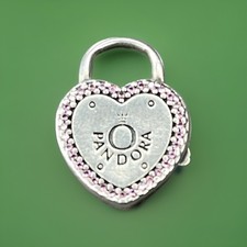 Fermoir Cœur Cadenas Pandora - Argent