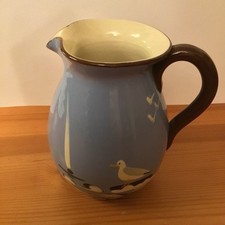 1950s / Mid Century, Hand Painted Seagull Jug, Babbacombe Pottery Torquay, Devon