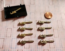 Lote de dijes de fontanero con llave de latón vintage