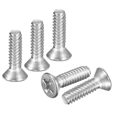 #6-32x1/2" Flat Head Machine Screws -100pcs -304 Stainless Steel -Silver