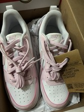 Nike Court Borough Low Youth Recraft Unisex White Or Pink Foam Size 5Y