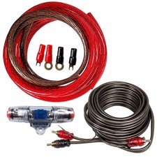 Verst&auml;rker Kabelkit Endstufen Subwoofer Kabelset AWG4 720W RMS Stereo 5 Meter