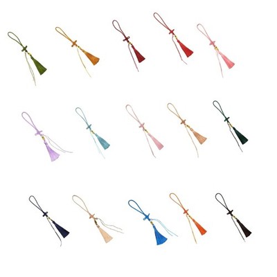 Multi Color Tassels Keychain Rope Chinese Knot Design Lightweight Decorative