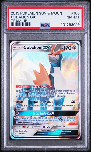 Cobalion-GX graded PSA 8 for sale on eBay
