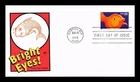 DR JIM STAMPS US COVER BRIGHT EYES GOLDFISH FDC HOUSE OF FARNAM CACHET