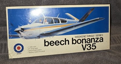 1:48 Scale Model Kit Beech Bonanza V35 weekend wings NEW IN BOX RARE VINTAGE- 5