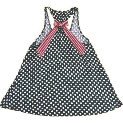 Reborn J Babydoll Dress Womens Small Blue White Polka Dot 