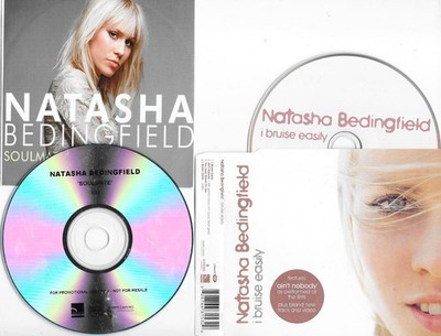 2 x NATASHA BEDINGFIELD - soulmate  - PROMO FOLIE +  i bruise easily - CD s