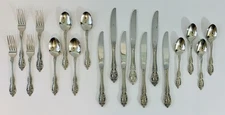 19 Piece Set Vintage Oneida Renoir Pembrooke USA Flatware Stainless Silverware