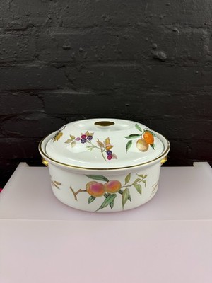 Royal Worcester Evesham Gold oval Kasserolle Form 24 Servierschalen 30,5 cm breit