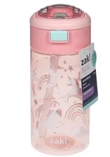 Zak, Fanciful Unicorn Bottle, 18 Ounce BPA free, Leak Proof