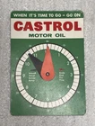 Vintage 1960’s Original Castrol Motor Oil Parking Disc Sign/Clock