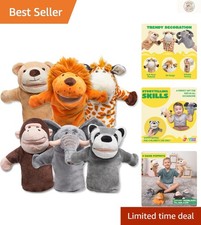 Family Fun with 6 Animal Hand Puppets - Perfect for Storytelling Adventures