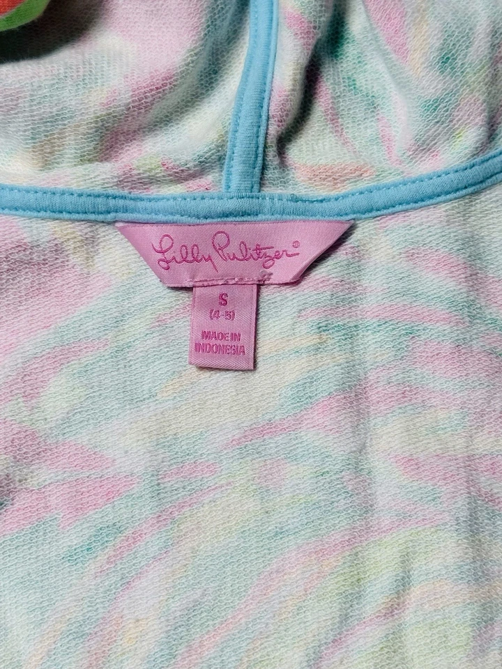 Lilly Pulitzer Niñas Talla S 4-5 Sombreado Dama Natación Encubrimiento Foto 4 de 4