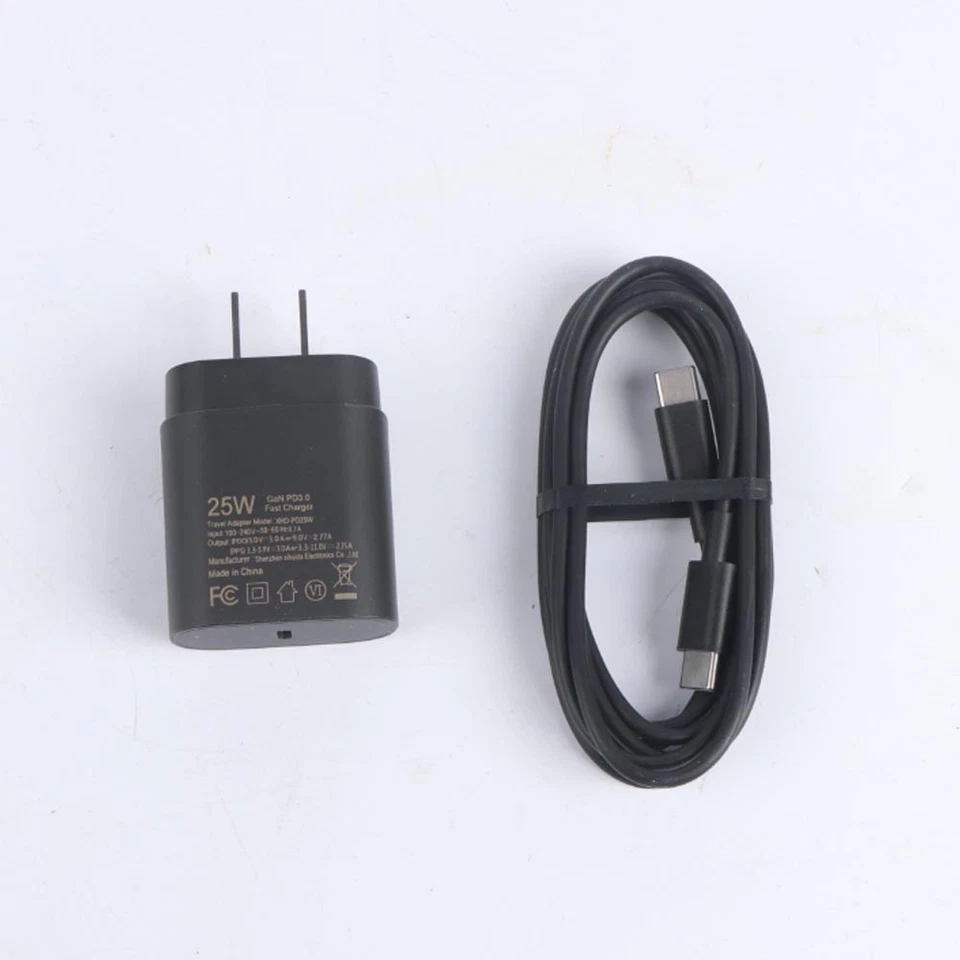 1pc 25w USB-C Super Fast Wall Charger+6.56FT Cable FOR Galaxy S24 S23 S22 Ultra - Image 2 of 4