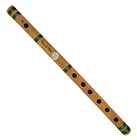 Handmade Bamboo Flute 15" Bansuri A Scale Natural Woodwind Musical Instrument