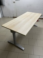 Scrivania 80x200 in legno e acciaio