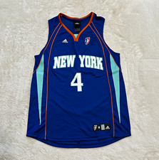 Vintage 2009 Adidas WNBA New York Liberty Janel McCarville #4 Jersey Medium Slim