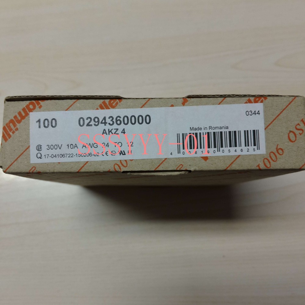 100PCS For Weidmuller AKZ 4 0294360000 New Straight-through Terminal Blocks