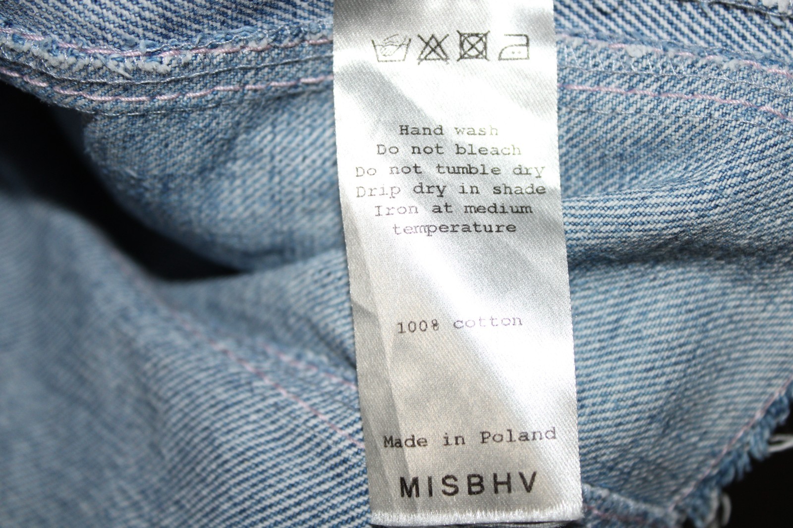 MISBHV Patchwork Denim Jacket Cropped Long Sleeve… - image 4