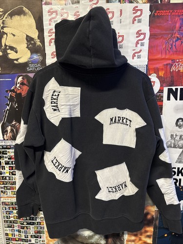 🔥Chinatown Market Sweatshirt Medium Black Uo Exclusive T Shirt Patch Hoodie - Picture 3 of 3