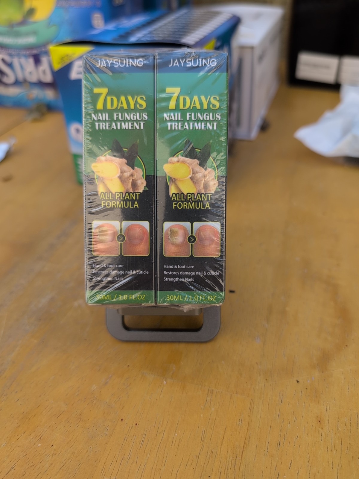 Herbal Nail Care Solution 30ml x2 Ginger Extract Natural Hydrating 