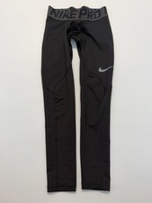 Nike Pro Boys Youth Size Large Tight Fit Black Pull On Compression Tights