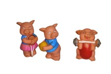 MAIALINI MAIALI IN GOMMA TIPO LEDRA  ALTI  CIRCA 10 CM SENZA MARCHI VINTAGE