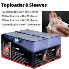 3x4 Ultra PRO Top Loader For Standard 35pt Trading Sports 100/200/500/1000CT