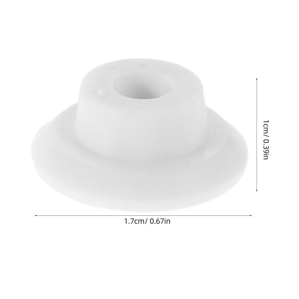 2Pcs Universal Rubber Drain Plugs White Reusable Pipe Caps for Freezer ...