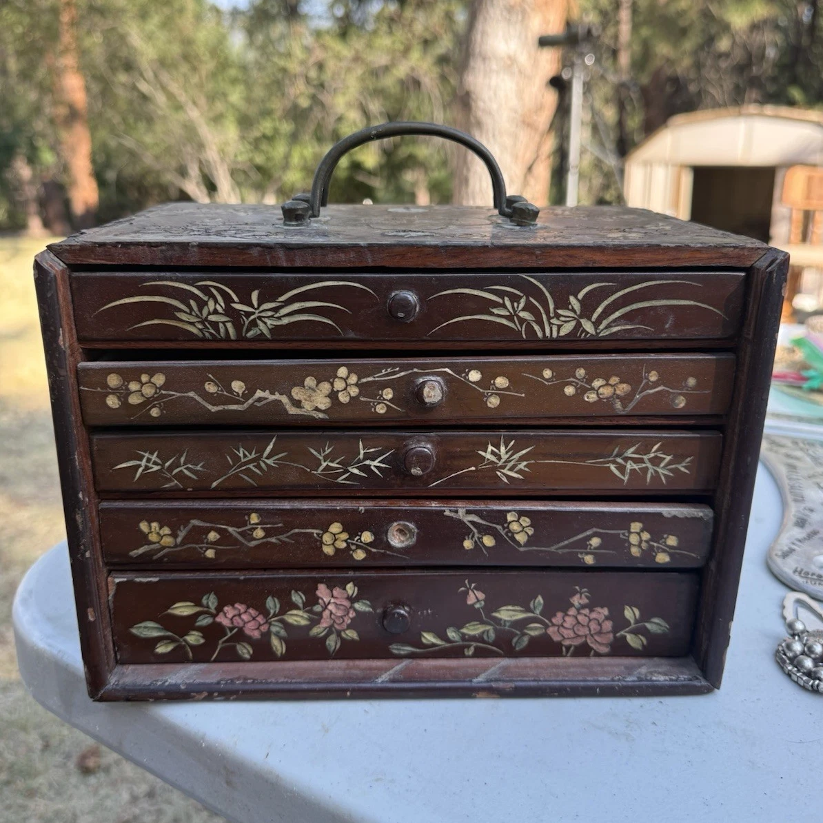 Japanese Wood Box In Antique Wooden Boxes for sale | eBay