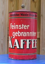 Alte große Kaffeedose mit Knauf  * Feinster gebrannter Kaffee * XL Container