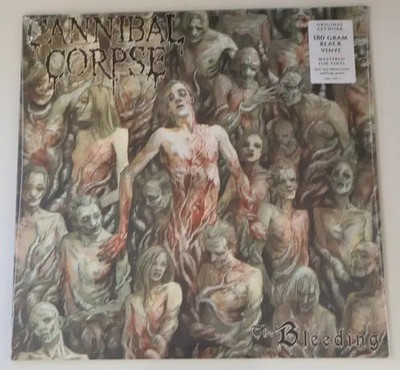 LP Cannibal Corpse The Bleeding POSTER, INSERT, 180G, NEAR MINT Metal Blade