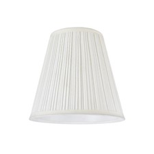 33004A, Transitional Pleated Empire Spider Construction Lamp Shade in Off Whi...