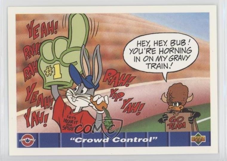 1992 Comic Ball IV Bugs Bunny Daffy Duck Lady Talisa Crowd Control #102 1g4
